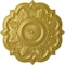 Ekena Millwork Deria Ceiling Medallion (Fits Canopies up to 6"), Hand-Painted Rich Gold, 20 1/4"OD x 1 1/2"P CM20DRRGS - alternate 1